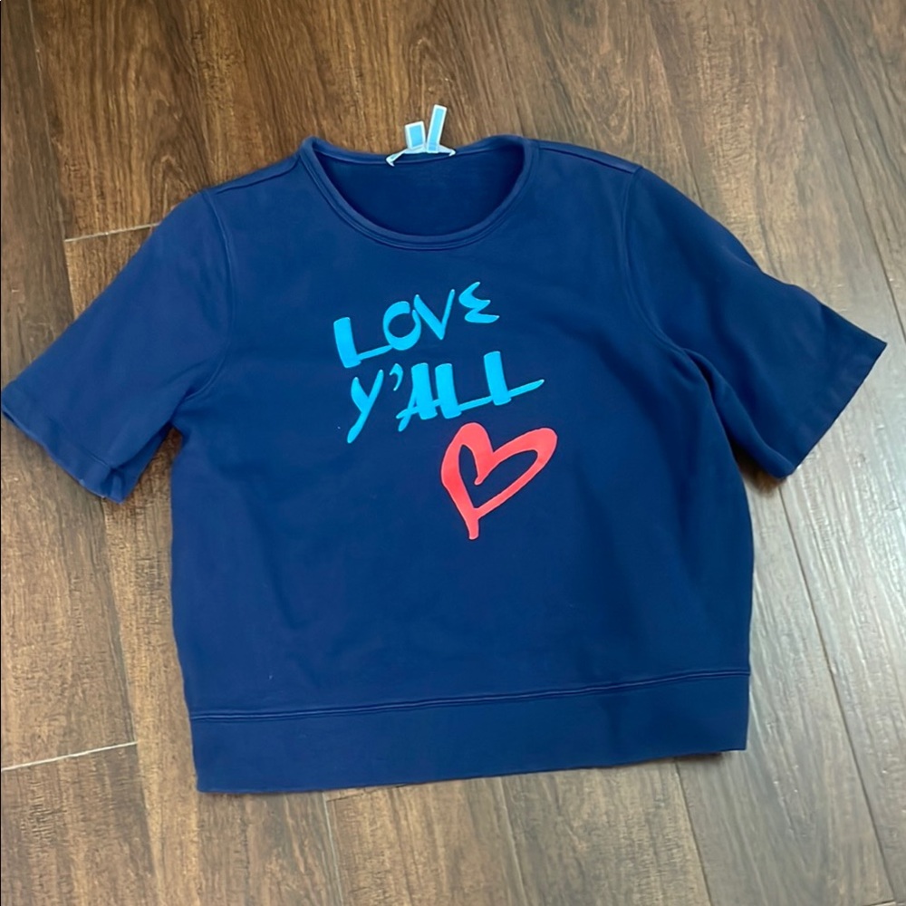 Draper James Navy Blue Love Y'all Sweatshirt